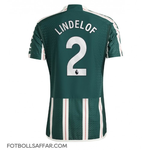 Manchester United Victor Lindelof #2 Bortatröja 2023-24 Kortärmad